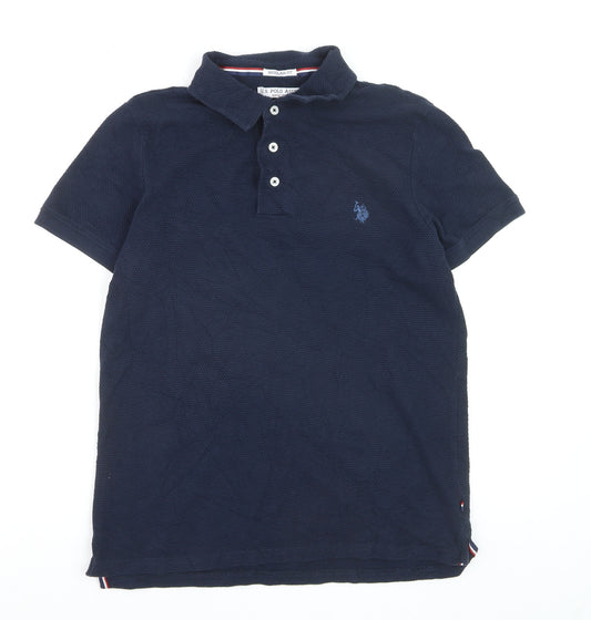 U.S. Polo Assn. Men's Blue Regular Fit Cotton Polo Shirt M