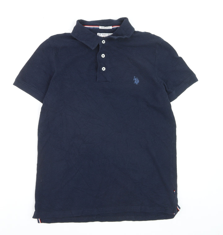 U.S. Polo Assn. Men's Blue Regular Fit Cotton Polo Shirt M