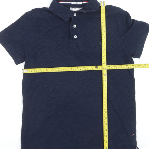 U.S. Polo Assn. Men's Blue Regular Fit Cotton Polo Shirt M
