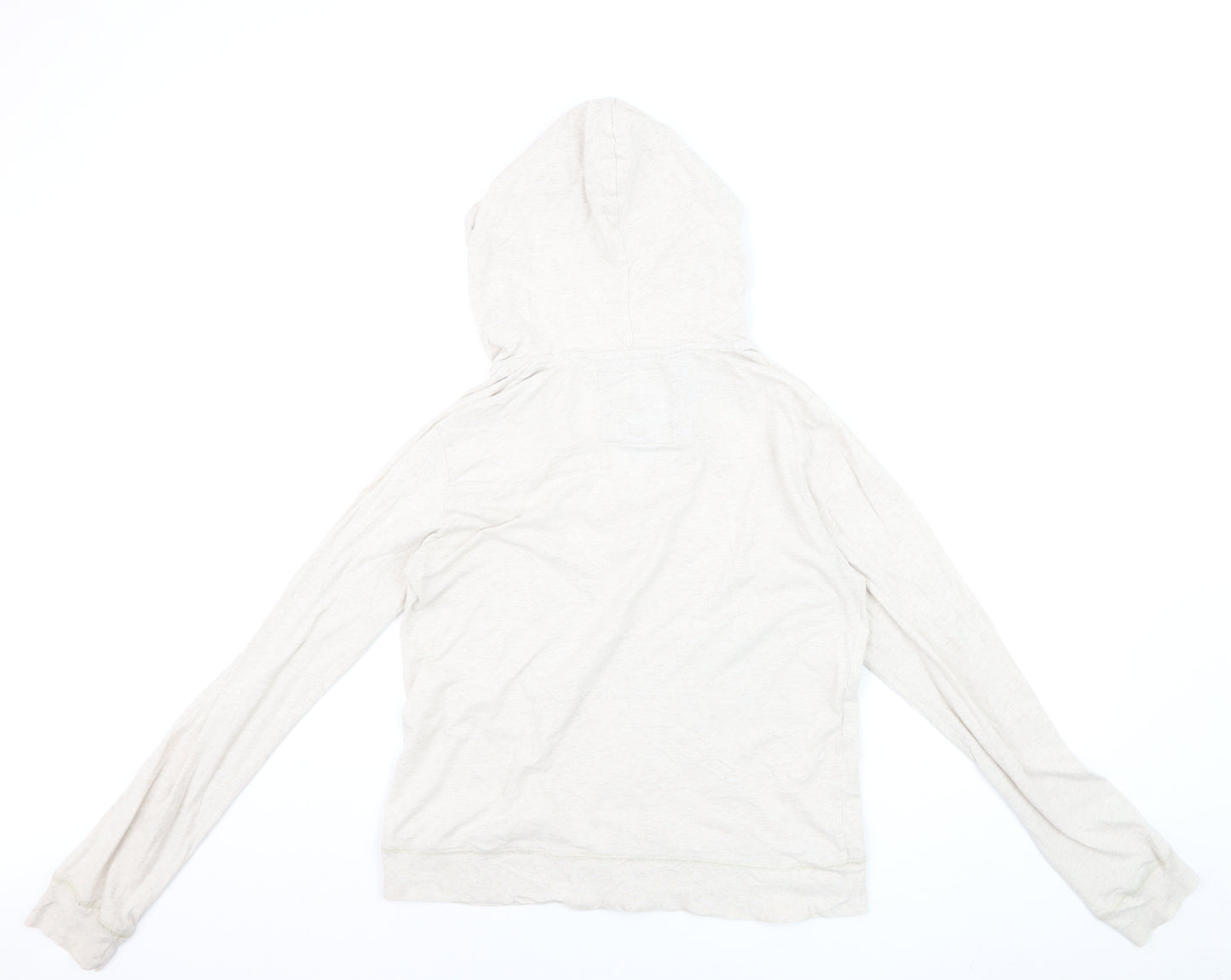 Hard Rock Cafe Womens Beige Pullover Hoodie Medium Cotton