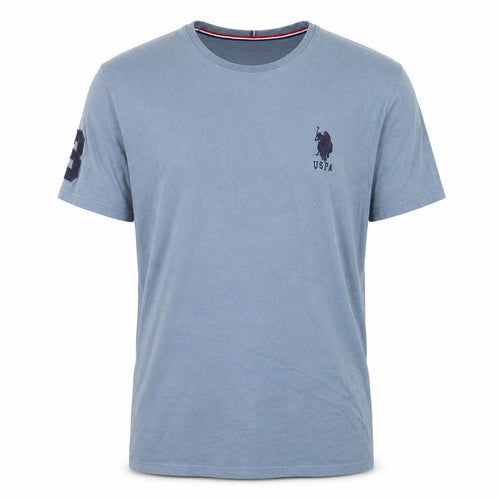 U.S. Polo Assn. Men's Blue XXL Crew Neck Cotton T-Shirt Short Sleeve
