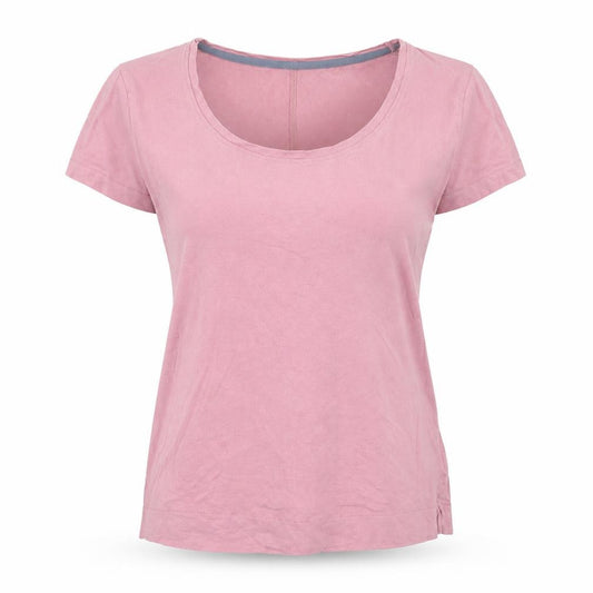 Front view of Bayleaf & Scarlet Women's Pink, size 10, Basic Cotton Modal T-Shirt