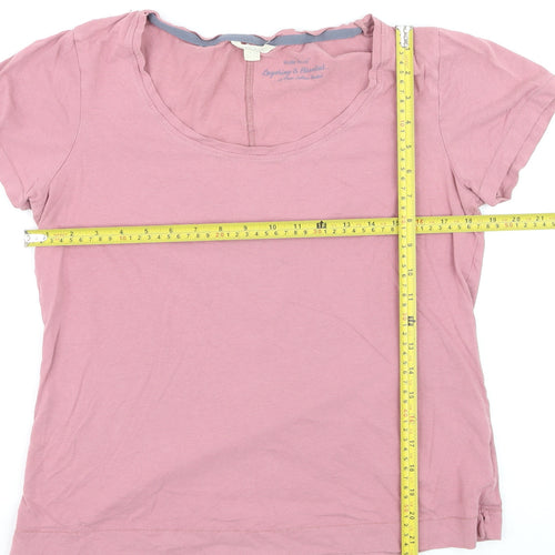 Bayleaf & Scarlet Women's Pink Size 10 Basic Cotton Modal T-Shirt