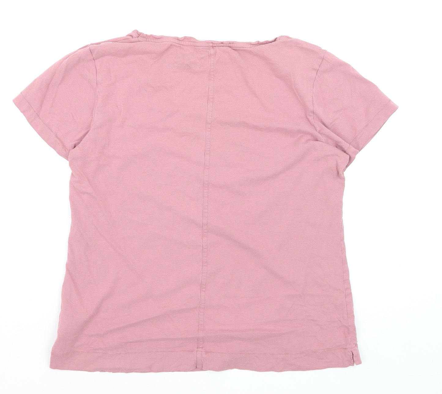 Bayleaf & Scarlet Women's Pink Size 10 Basic Cotton Modal T-Shirt
