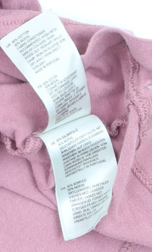 Bayleaf & Scarlet Women's Pink Size 10 Basic Cotton Modal T-Shirt