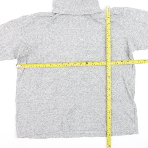 Uniqlo Women Grey Roll Neck Long Sleeve Jersey Jumper Size L