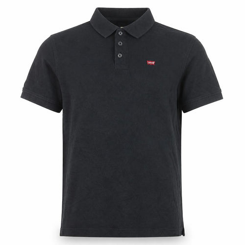 Levi's Men's Black Cotton Polo Shirt M Regular Fit