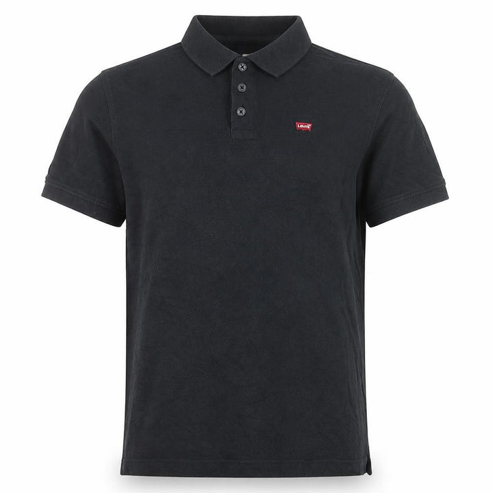 Levi's Men's Black Cotton Polo Shirt M Regular Fit