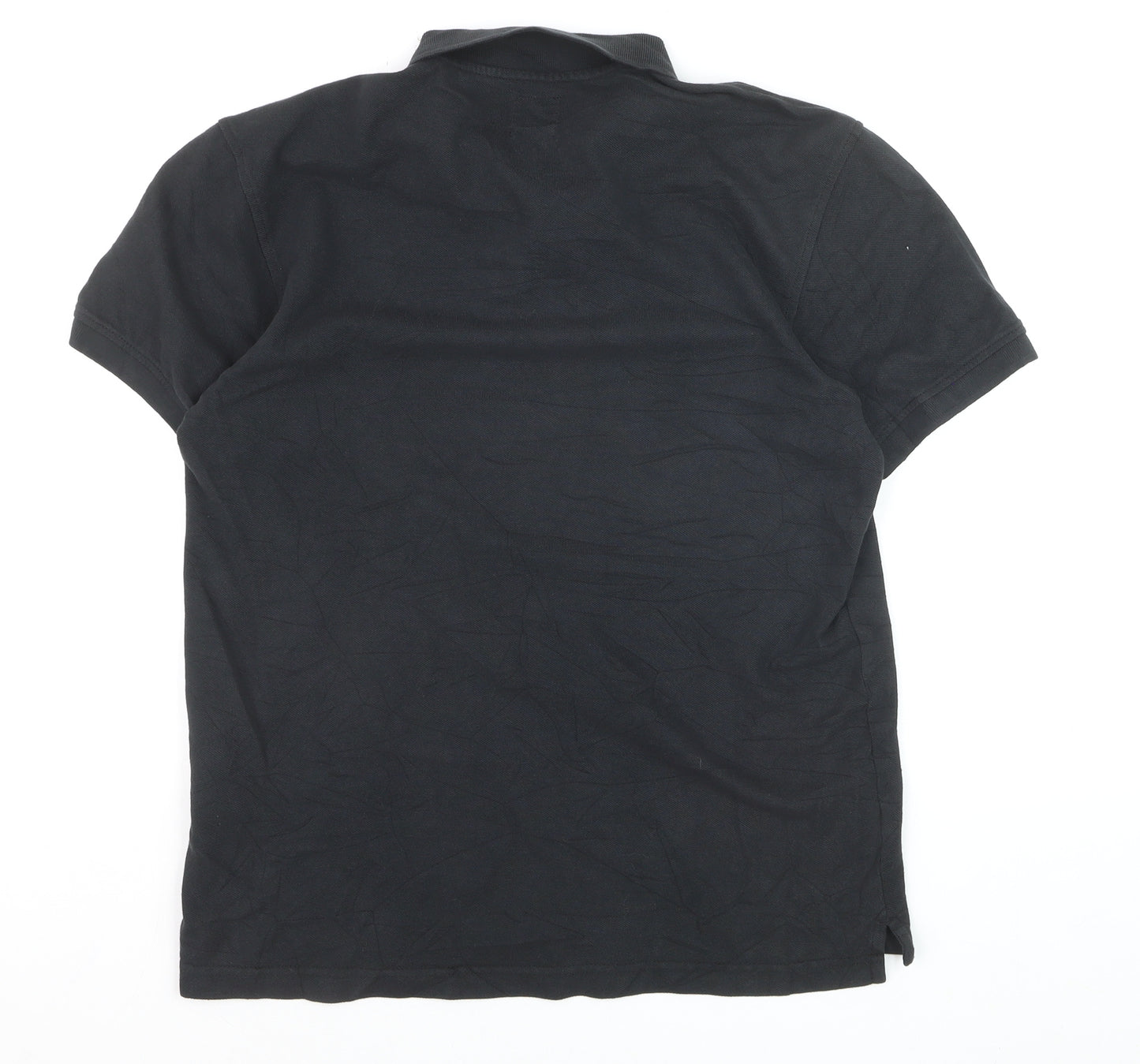 Levi's Men's Black Cotton Polo Shirt M Regular Fit