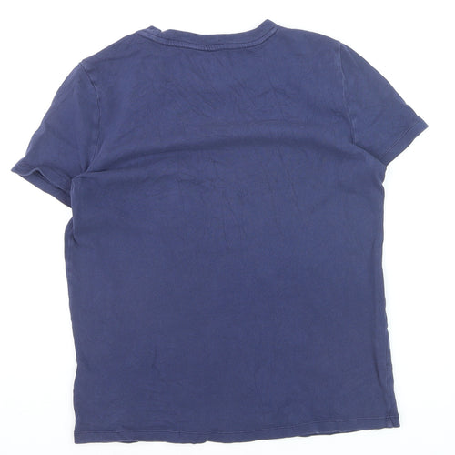 GAP Men's Blue Cotton Crew Neck Short Sleeve T-Shirt XS