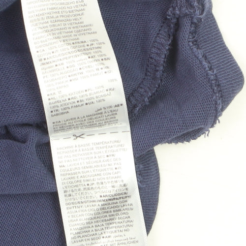 GAP Men's Blue Cotton Crew Neck Short Sleeve T-Shirt XS