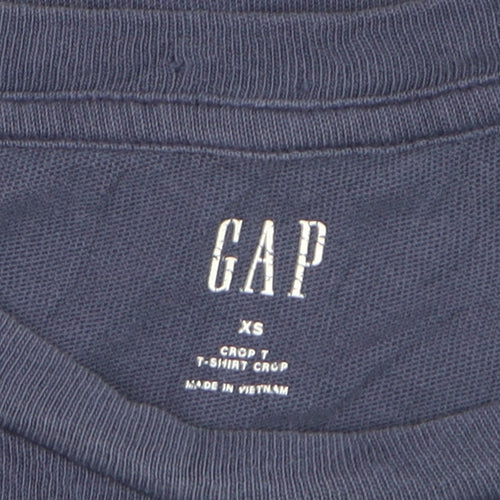 GAP Men's Blue Cotton Crew Neck Short Sleeve T-Shirt XS