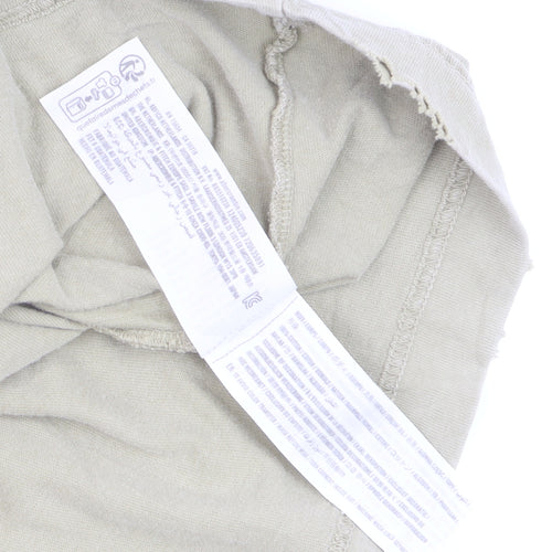 Abercrombie & Fitch Men's Beige Crew Neck Cotton T-Shirt Large