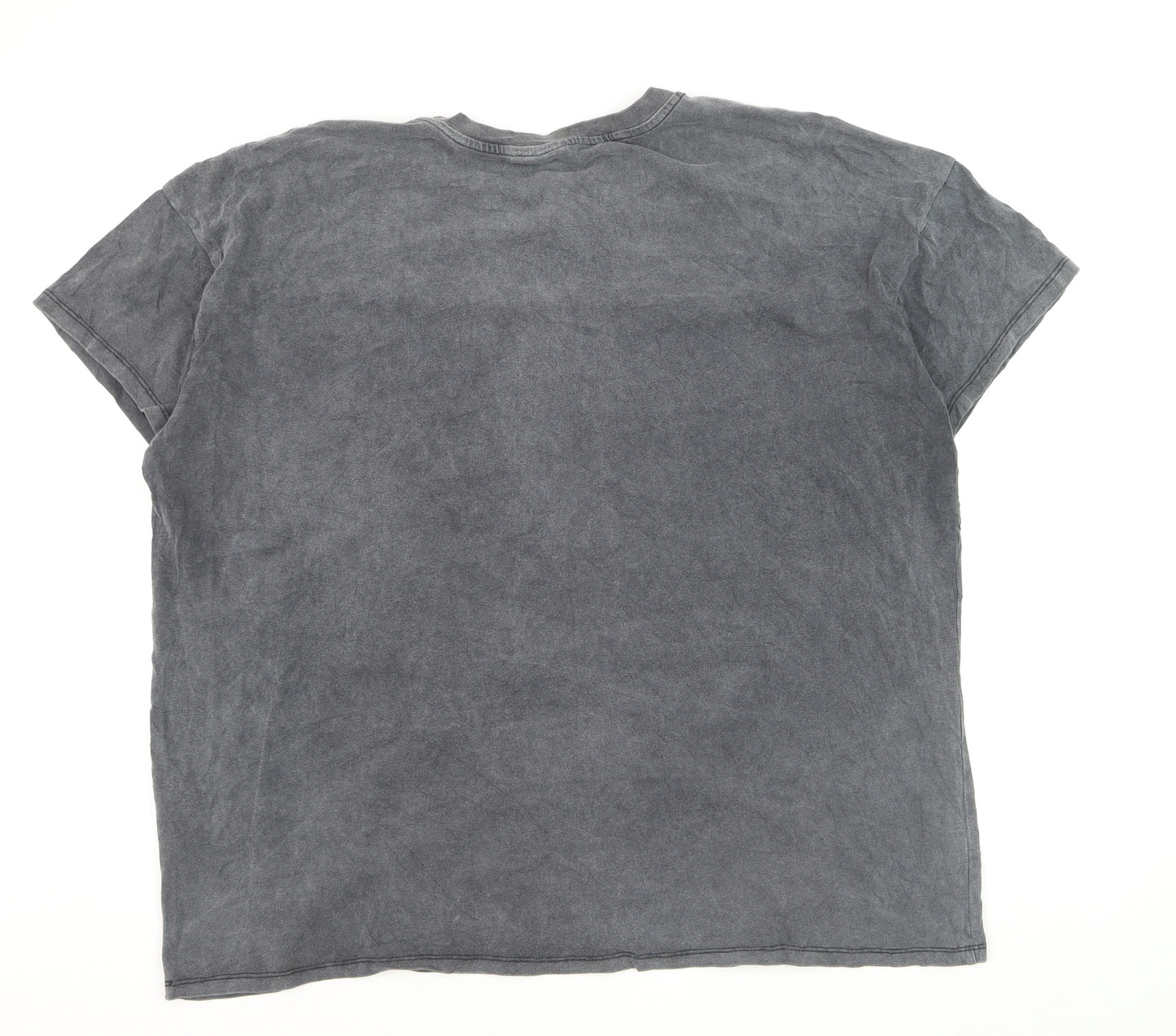 Disney Women’s Grey Ohana Stitch Graphic T-Shirt XL Cotton Casual