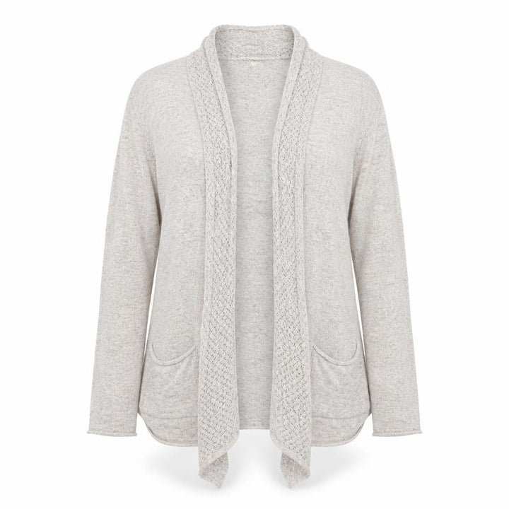 FatFace Women’s Beige Open Knit Long Sleeve Cardigan Size 10