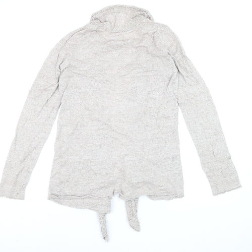 Fat Face Women’s Beige Open Knit Long Sleeve Cardigan Size 10