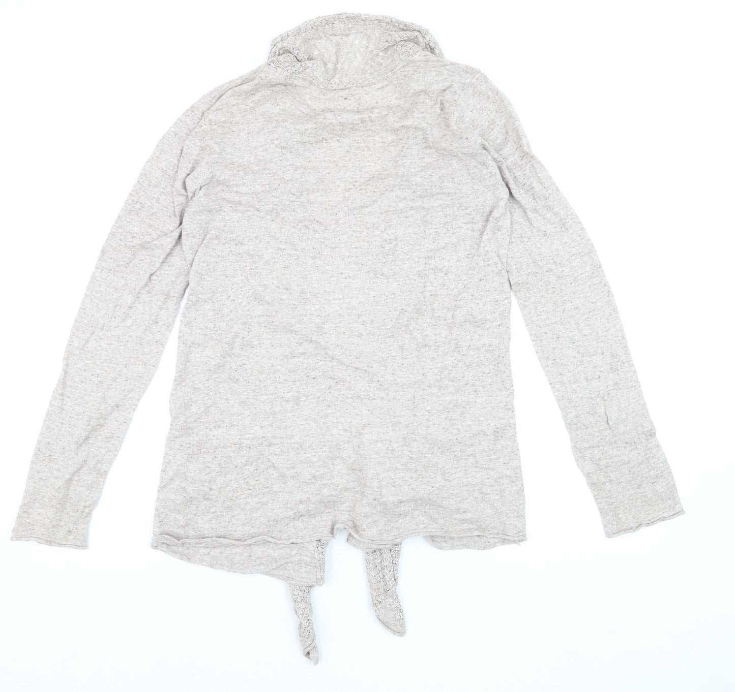 Fat Face Women’s Beige Open Knit Long Sleeve Cardigan Size 10