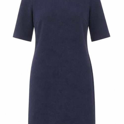 Boden Women’s Blue Shift Dress Size 8 Half Sleeve Stretch Cotton