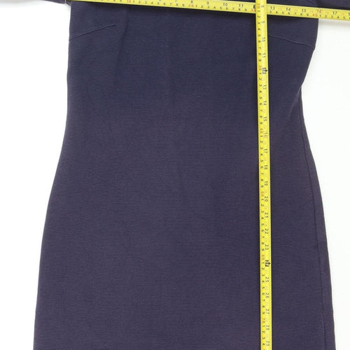 Boden Women’s Blue Shift Dress Size 8 Half Sleeve Stretch Cotton