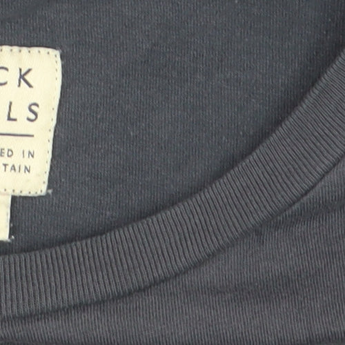 Jack Wills Women's Blue Cotton Crew Neck T-Shirt UK 6