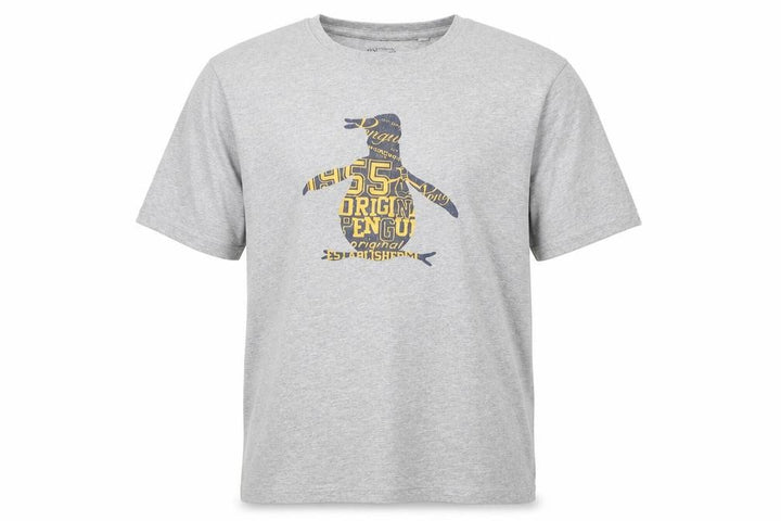 Original Penguin Grey Graphic Cotton T-Shirt Men's Large