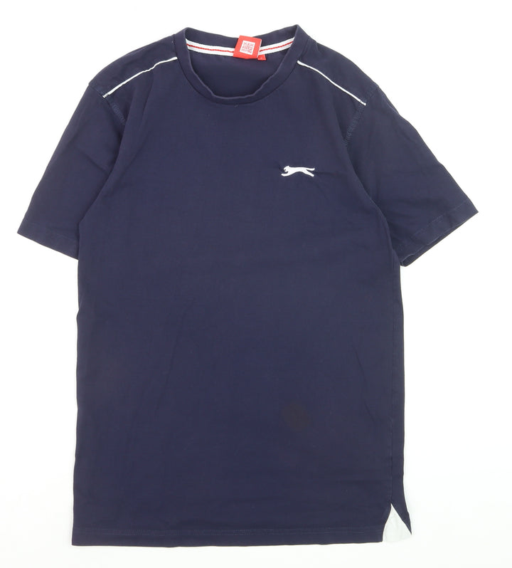 Slazenger Men's Blue Small Crew Neck Sports T-Shirt