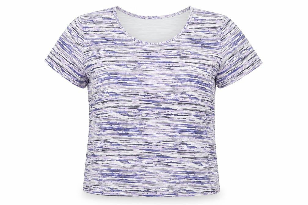 Collection L Women’s Multicoloured Stripe T-Shirt Size 20 Viscose Blend