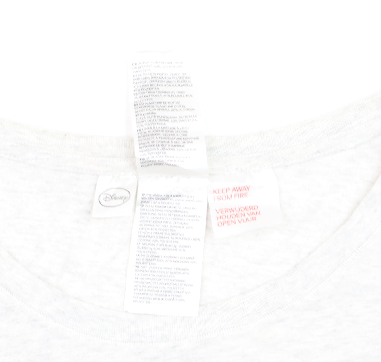H&M Women’s White Mickey Mouse Cotton T-Shirt Size 12