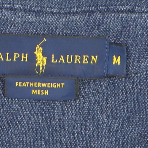 Ralph Lauren Men's Blue Cotton Button-Down Long Sleeve Shirt M