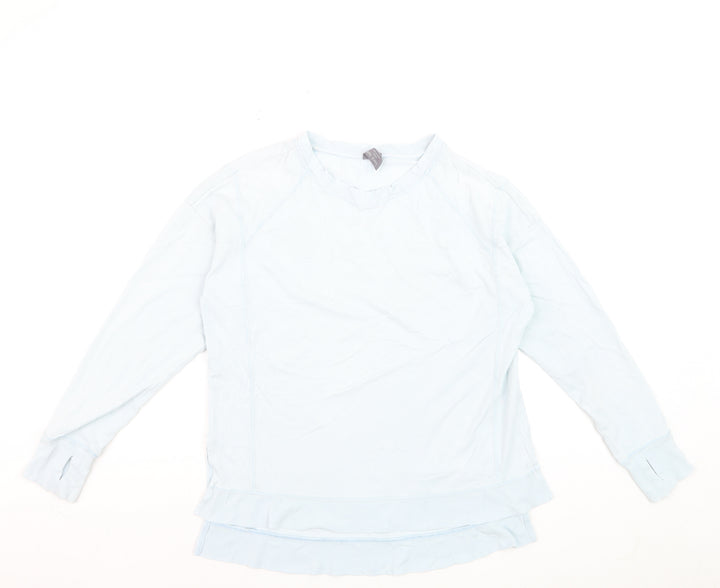 Sweaty Betty Women’s Blue XS Pullover Sweatshirt Raglan Long Sleeve Top