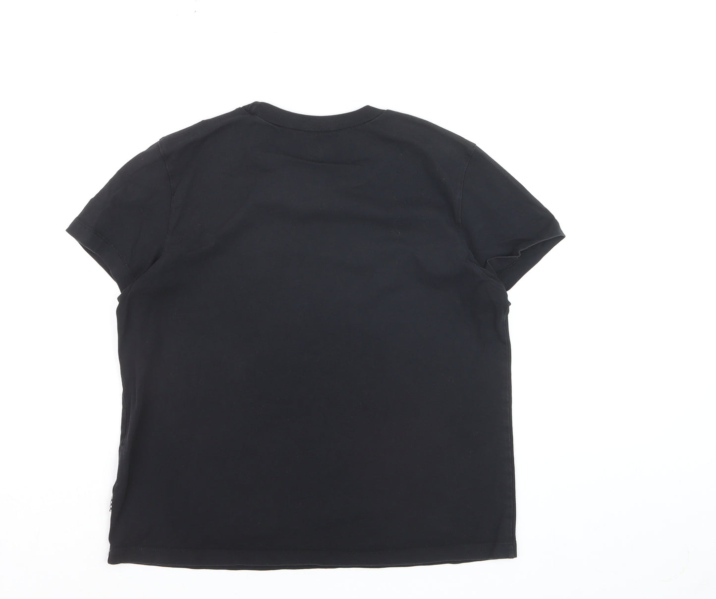 Vans Women’s Black Cotton Crew Neck Logo T-Shirt Size M