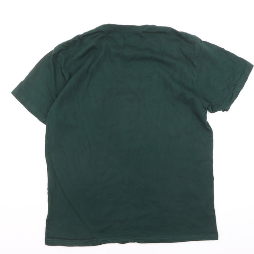 Carhartt Men’s Green Cotton Short Sleeve Logo T-Shirt M