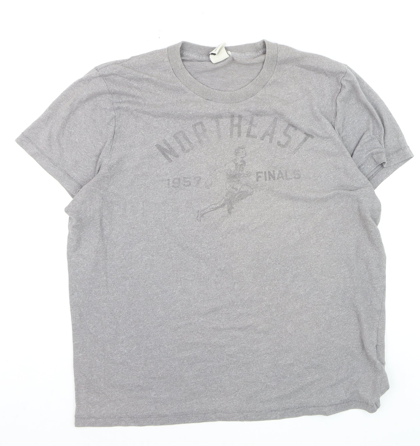 Abercrombie & Fitch Men's Grey XXL Muscle Fit Graphic T-Shirt