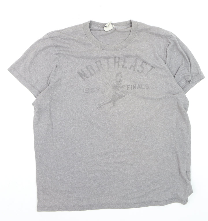 Abercrombie & Fitch Men's Grey XXL Muscle Fit Graphic T-Shirt