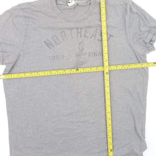 Abercrombie & Fitch Men's Grey XXL Muscle Fit Graphic T-Shirt
