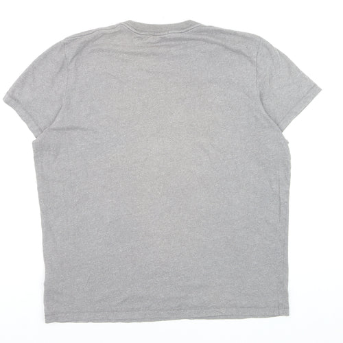 Abercrombie & Fitch Men's Grey XXL Muscle Fit Graphic T-Shirt