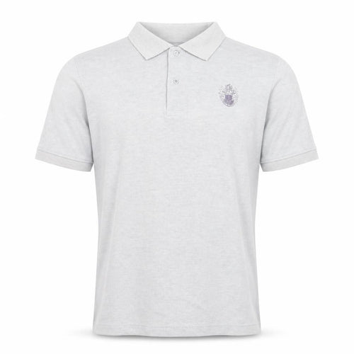 John Langford Men’s Grey Cotton Short Sleeve Polo Shirt L