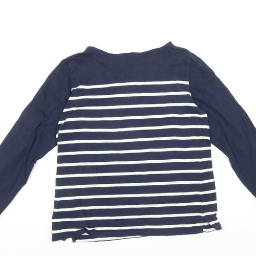 Regatta Women's Blue Striped Long Sleeve Cotton T-Shirt Size 20