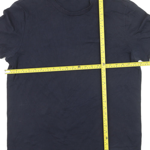 BOSS Men's Navy Blue XL Mercerised Cotton Crew Neck T-Shirt