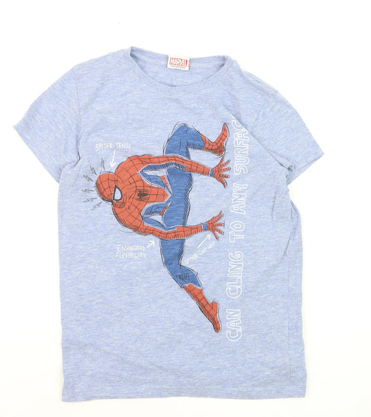 Next Boys Blue Marvel Spider-Man Graphic T-Shirt 11 Years Short Sleeve