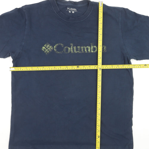 Columbia Men's Blue Cotton Short Sleeve Logo T-Shirt L
