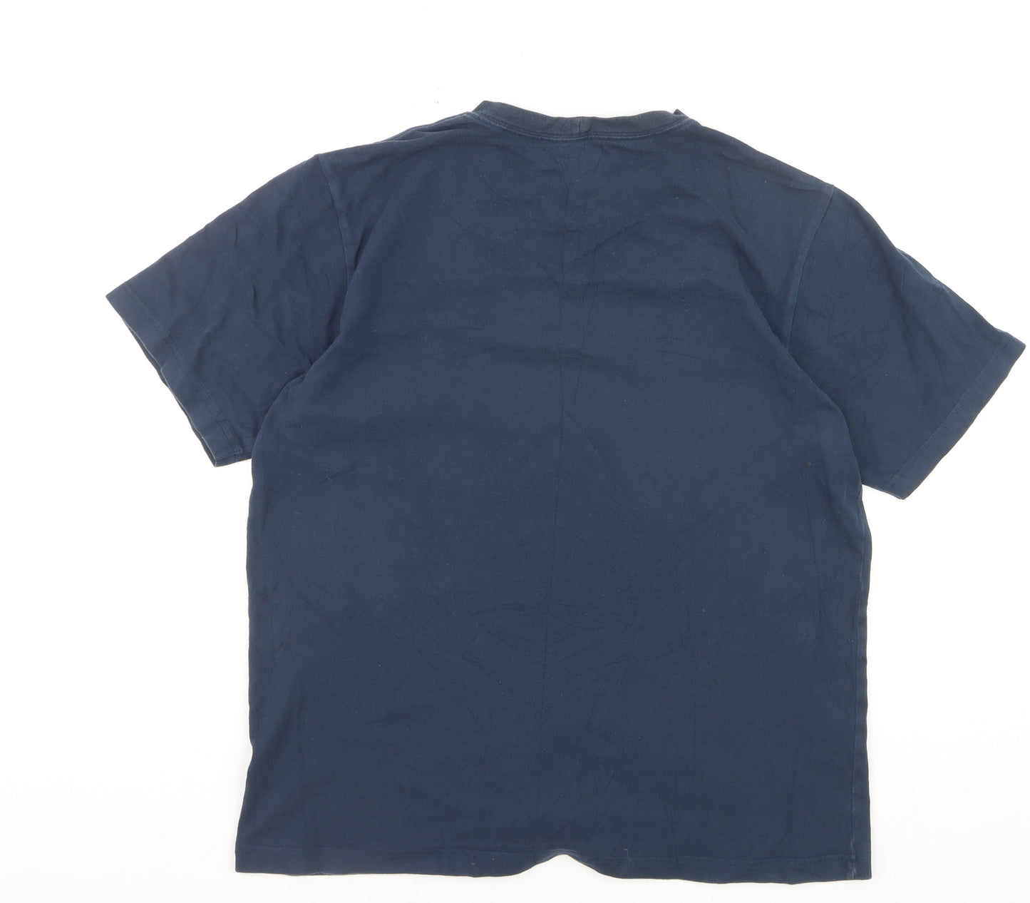 Columbia Men's Blue Cotton Short Sleeve Logo T-Shirt L