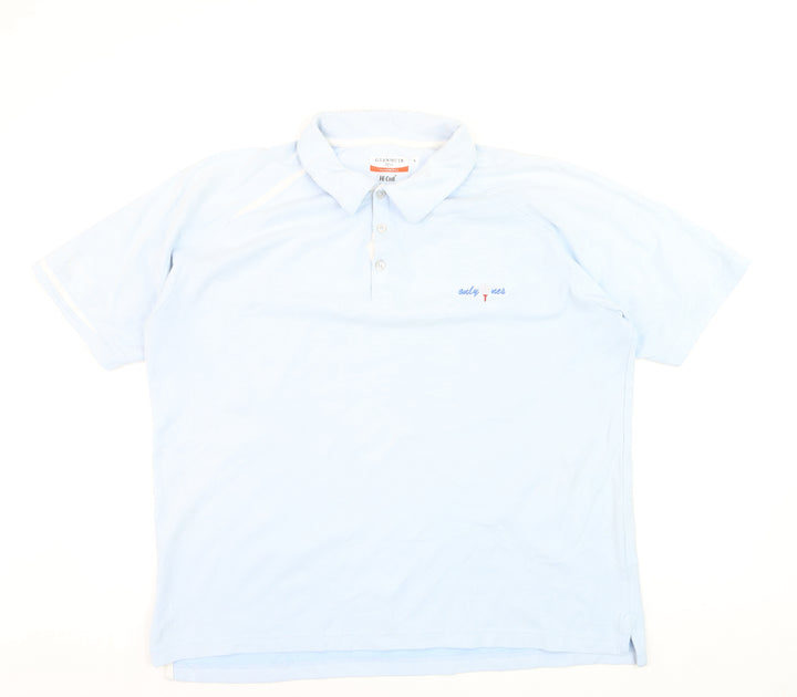 Glenmuir 1891 Men's Light Blue Collared Performance Polo T-Shirt Size L