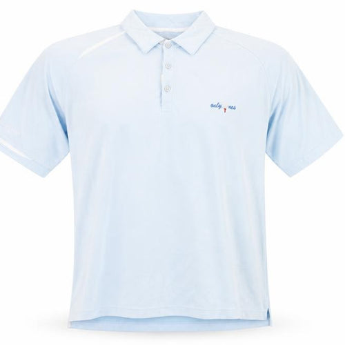 Glenmuir 1891 Men's Light Blue Collared Performance Polo T-Shirt Size L