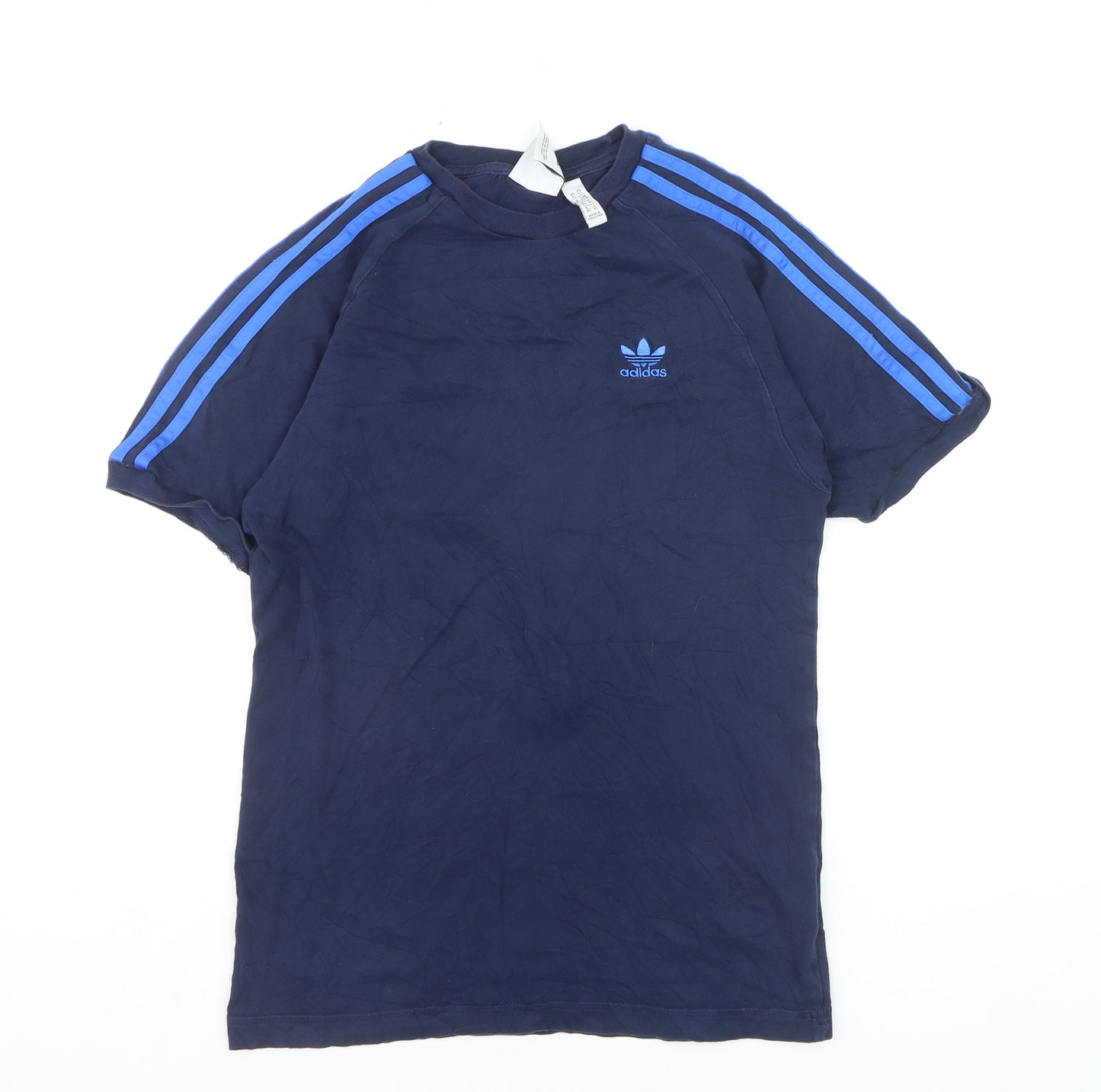 Adidas Men's Navy Blue Crew Neck Short Sleeve T-Shirt XS