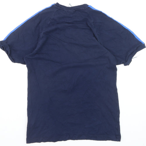 Adidas Men's Navy Blue Crew Neck Short Sleeve T-Shirt XS