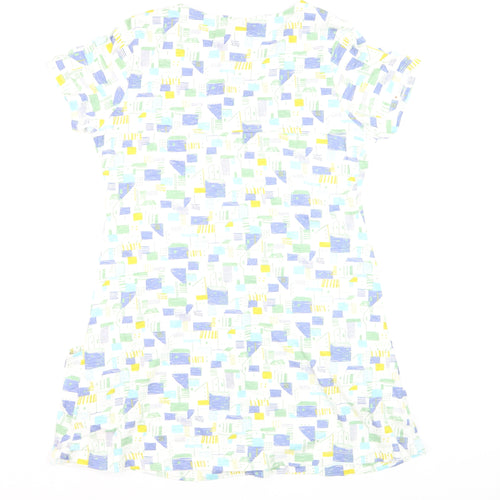 Weird Fish Women's Multicoloured Cotton Tunic Blouse Size 14