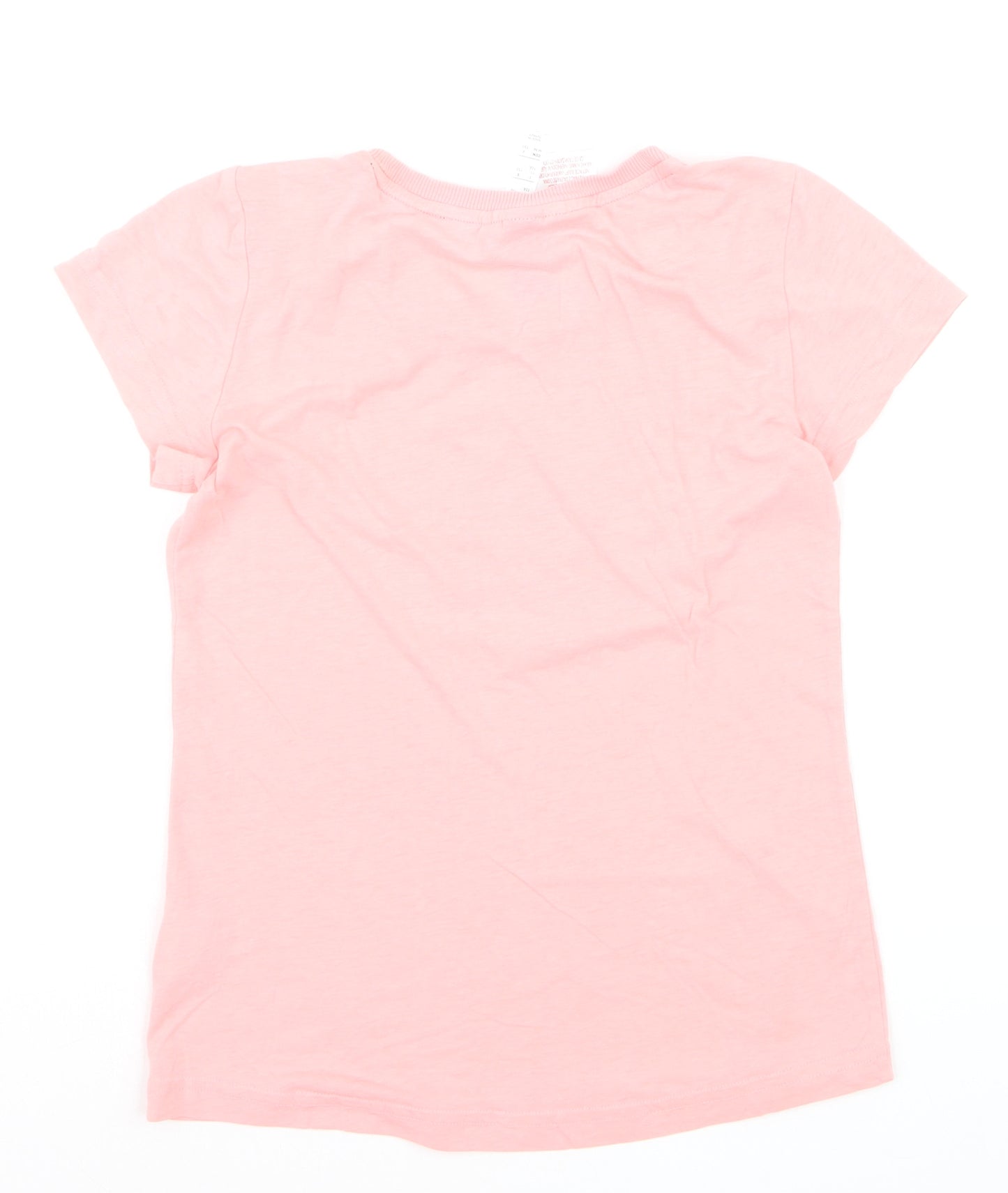 Adidas Girls Pink Logo Short Sleeve Cotton T-Shirt 12 Years