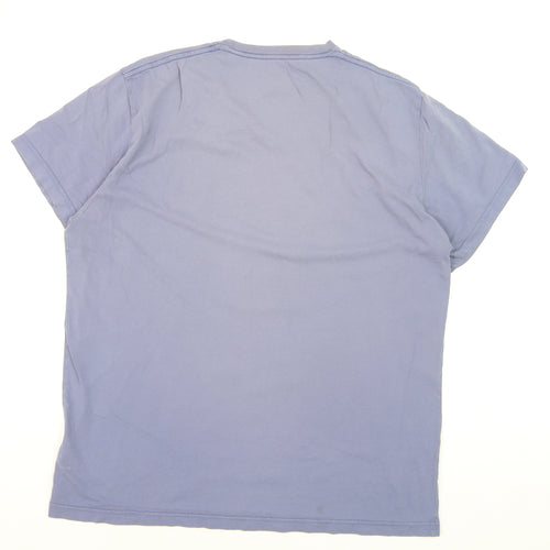 Converse Men's Blue Short Sleeve Crew Neck Graphic T-Shirt XL