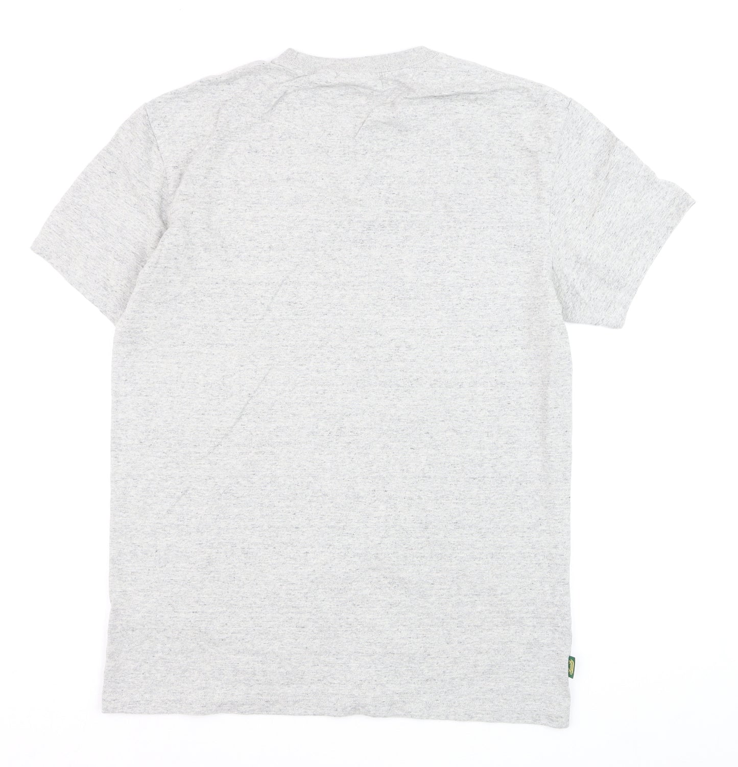 Superdry Men's Grey Crew Neck Cotton Sports T-Shirt Size M